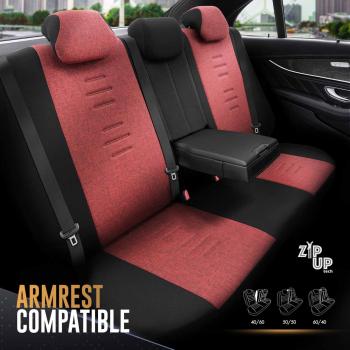 Auto Sitzbezug Set Universal Vorne und Hinten Komfortabel Komplett Set
